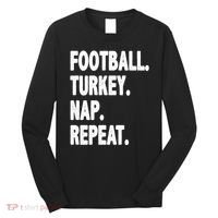 Football Turkey Nap Repeat Long Sleeve Shirt thumb 0