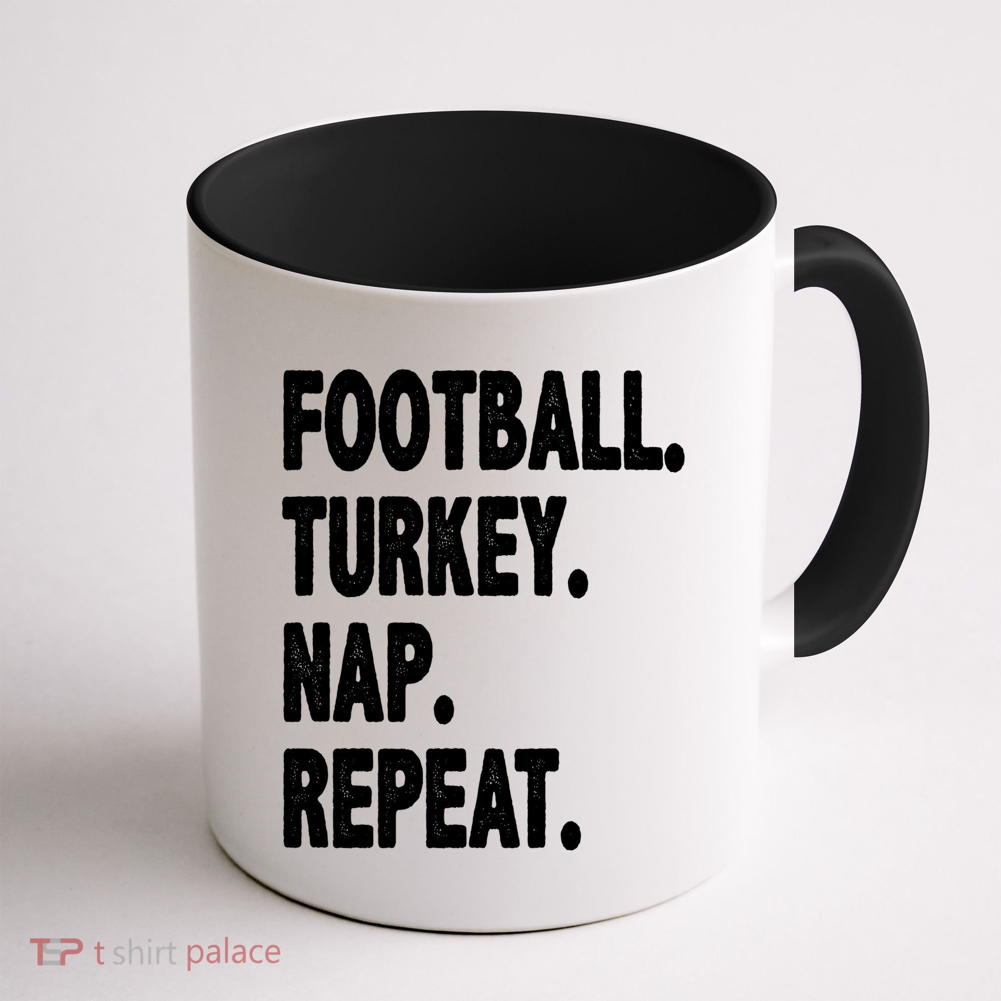 Football Turkey Nap Repeat Coffee Mug