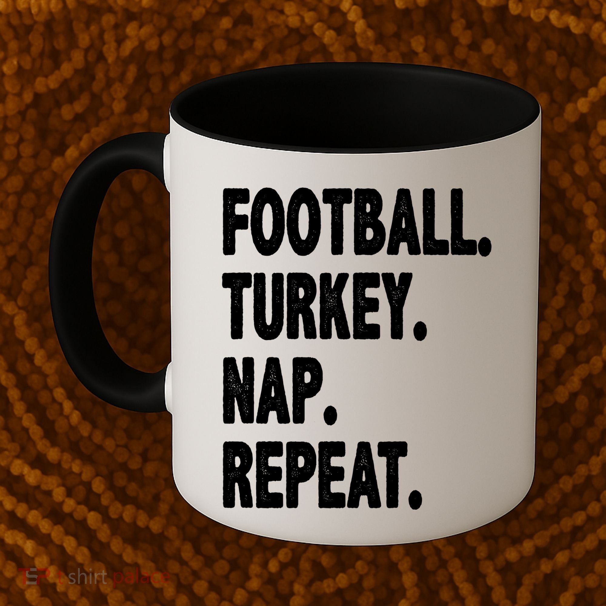 Football Turkey Nap Repeat Coffee Mug