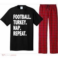 Football Turkey Nap Repeat Pajama Set thumb 0
