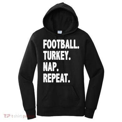 Football Turkey Nap Repeat Women's Hoodie