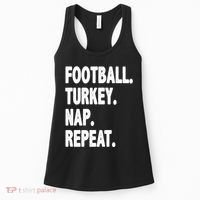 Football Turkey Nap Repeat Women's Tank Top thumb 0