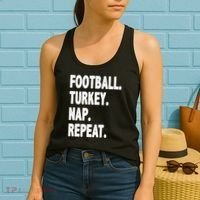Football Turkey Nap Repeat Women's Tank Top thumb 2
