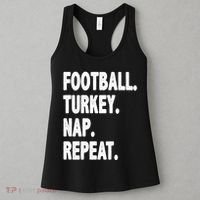 Football Turkey Nap Repeat Women's Tank Top thumb 3