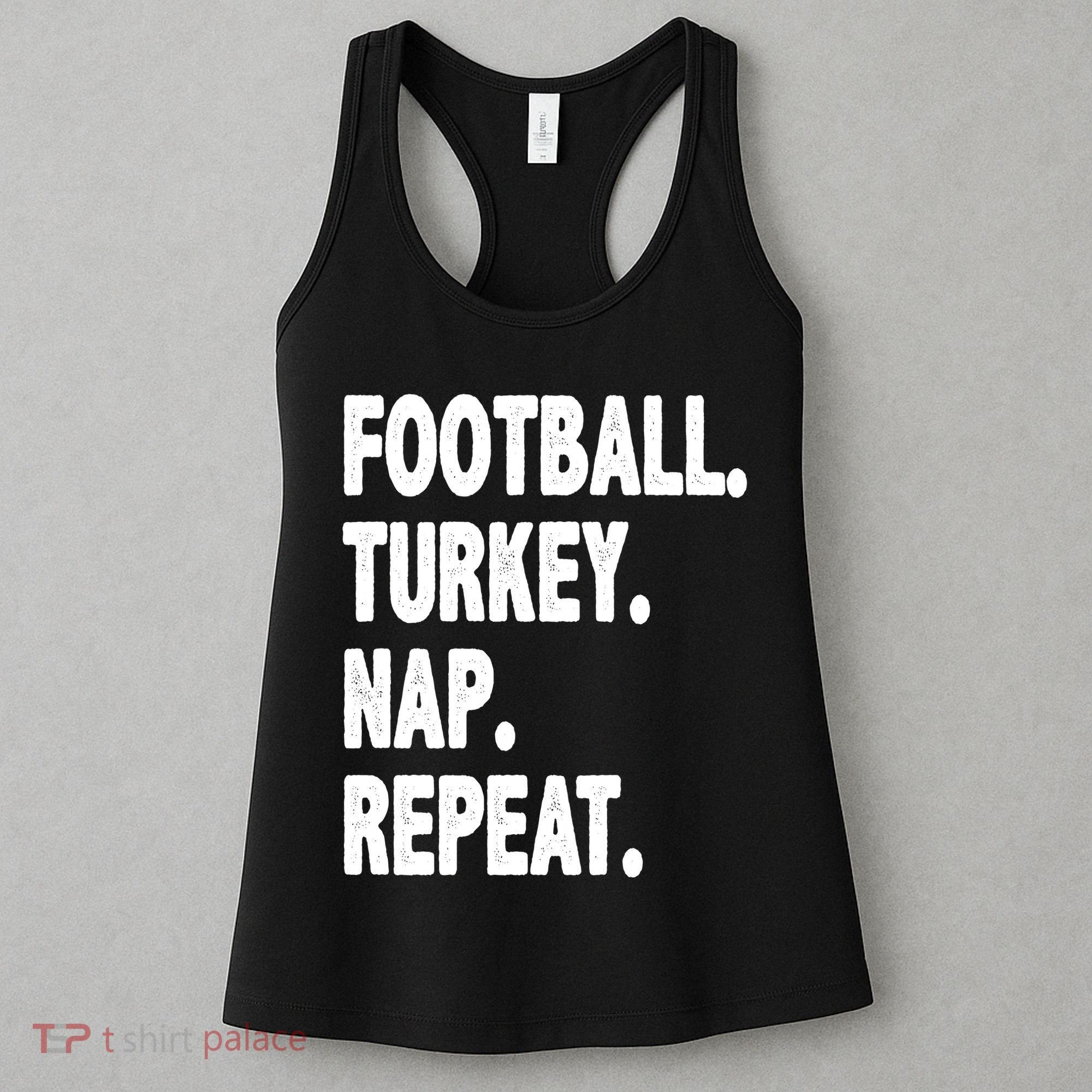 Football Turkey Nap Repeat Women's Tank Top