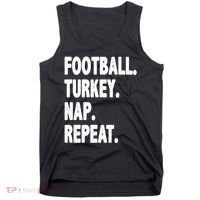 Football Turkey Nap Repeat Tank Top thumb 0