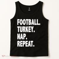 Football Turkey Nap Repeat Tank Top thumb 2