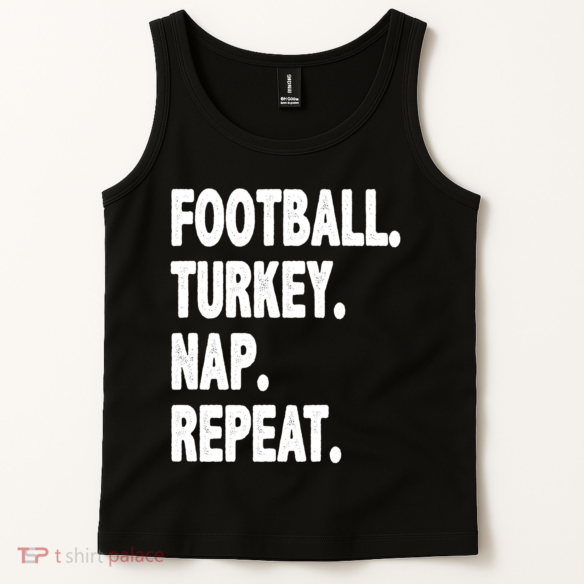 Football Turkey Nap Repeat Tank Top