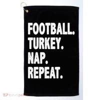 Football Turkey Nap Repeat Golf Towel thumb 0