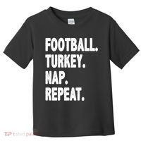 Football Turkey Nap Repeat Toddler T-Shirt thumb 0