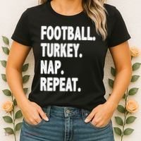 Football Turkey Nap Repeat Women's T-Shirt thumb 2