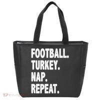 Football Turkey Nap Repeat Tote Bag thumb 0