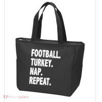 Football Turkey Nap Repeat Tote Bag thumb 3