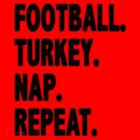 Football Turkey Nap Repeat Santa Hat thumb 1