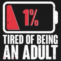 Funny Tired Of Being An Adult Low Battery Women's Tank Top thumb 5