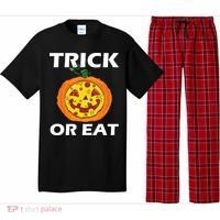 Funny Trick Or Eat Costume Pizza Face Halloween Gift Pajama Set thumb 0