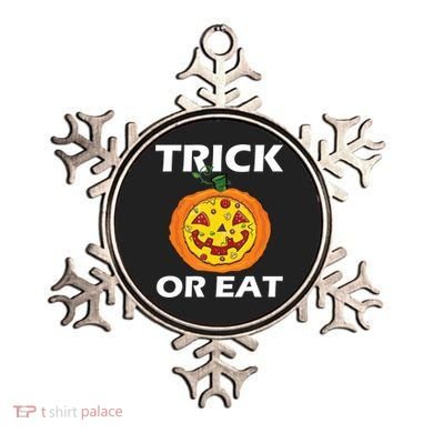 Funny Trick Or Eat Costume Pizza Face Halloween Gift Ornament