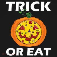 Funny Trick Or Eat Costume Pizza Face Halloween Gift Ornament thumb 1