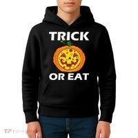 Funny Trick Or Eat Costume Pizza Face Halloween Gift Kids Hoodie thumb 4