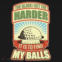 Funny The Older I Get The Harder It Is To Find My Balls Golfing Women's Hoodie thumb 2