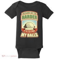 Funny The Older I Get The Harder It Is To Find My Balls Golfing Baby Bodysuit thumb 0