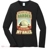 Funny The Older I Get The Harder It Is To Find My Balls Golfing Women's Long Sleeve Shirt thumb 0