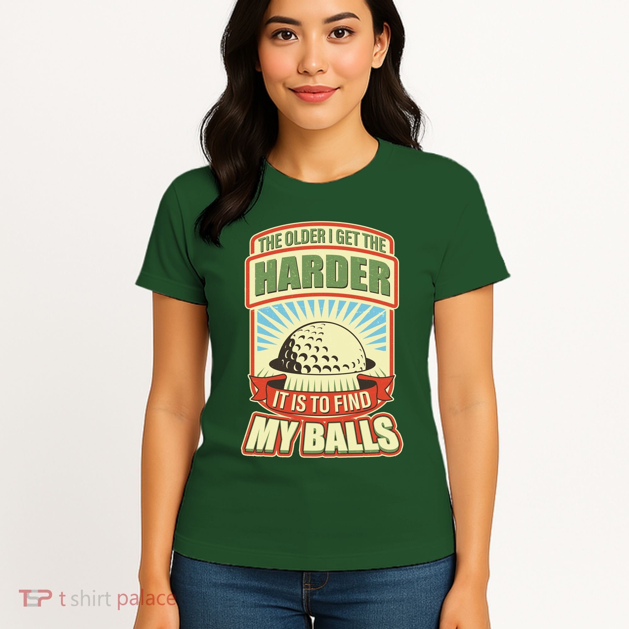 Funny The Older I Get The Harder It Is To Find My Balls Golfing Women's T-Shirt