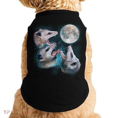 Funny Three Opossum Moon Doggie Tank