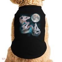 Funny Three Opossum Moon Doggie Tank thumb 0