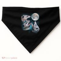 Funny Three Opossum Moon USA-Made Doggie Bandana thumb 0