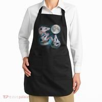 Funny Three Opossum Moon Apron thumb 2