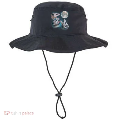 Funny Three Opossum Moon Bucket Hat