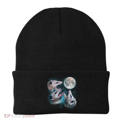 Funny Three Opossum Moon Beanie
