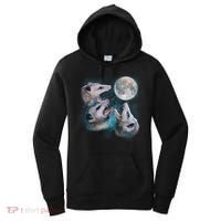 Funny Three Opossum Moon Women's Hoodie thumb 0