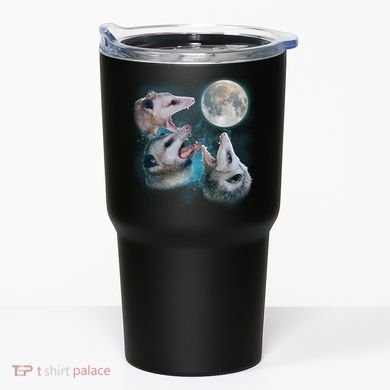 Funny Three Opossum Moon Tumbler