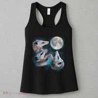 Funny Three Opossum Moon Women's Tank Top thumb 3
