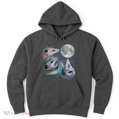 Funny Three Opossum Moon Hoodie