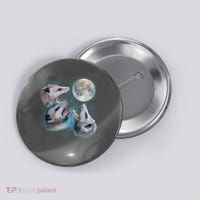 Funny Three Opossum Moon Button thumb 0