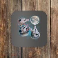Funny Three Opossum Moon Coaster thumb 0