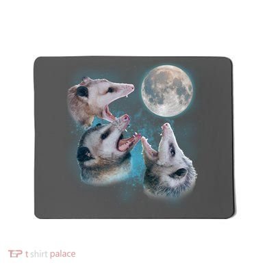 Funny Three Opossum Moon Mousepad