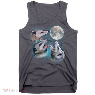 Funny Three Opossum Moon Tank Top
