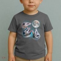 Funny Three Opossum Moon Toddler T-Shirt thumb 2