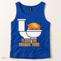 Flush The Orange Turd TrumpS Lawyer Called Him Tank Top thumb 2
