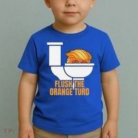 Flush The Orange Turd TrumpS Lawyer Called Him Toddler T-Shirt thumb 2