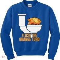 Flush The Orange Turd TrumpS Lawyer Called Him Kids Sweatshirt thumb 0