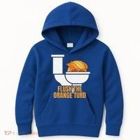 Flush The Orange Turd TrumpS Lawyer Called Him Kids Hoodie thumb 0
