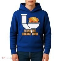 Flush The Orange Turd TrumpS Lawyer Called Him Kids Hoodie thumb 4