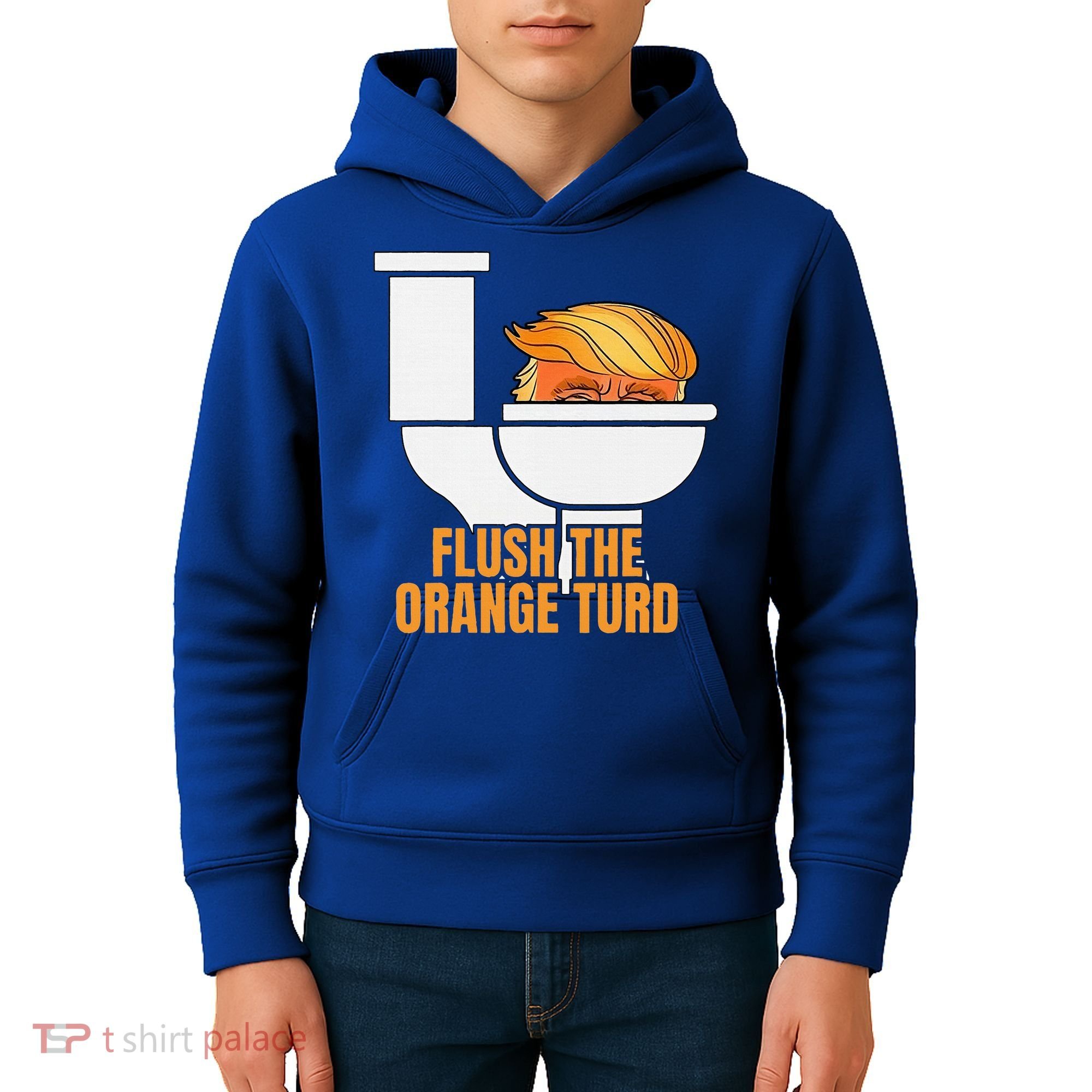 Flush The Orange Turd TrumpS Lawyer Called Him Kids Hoodie