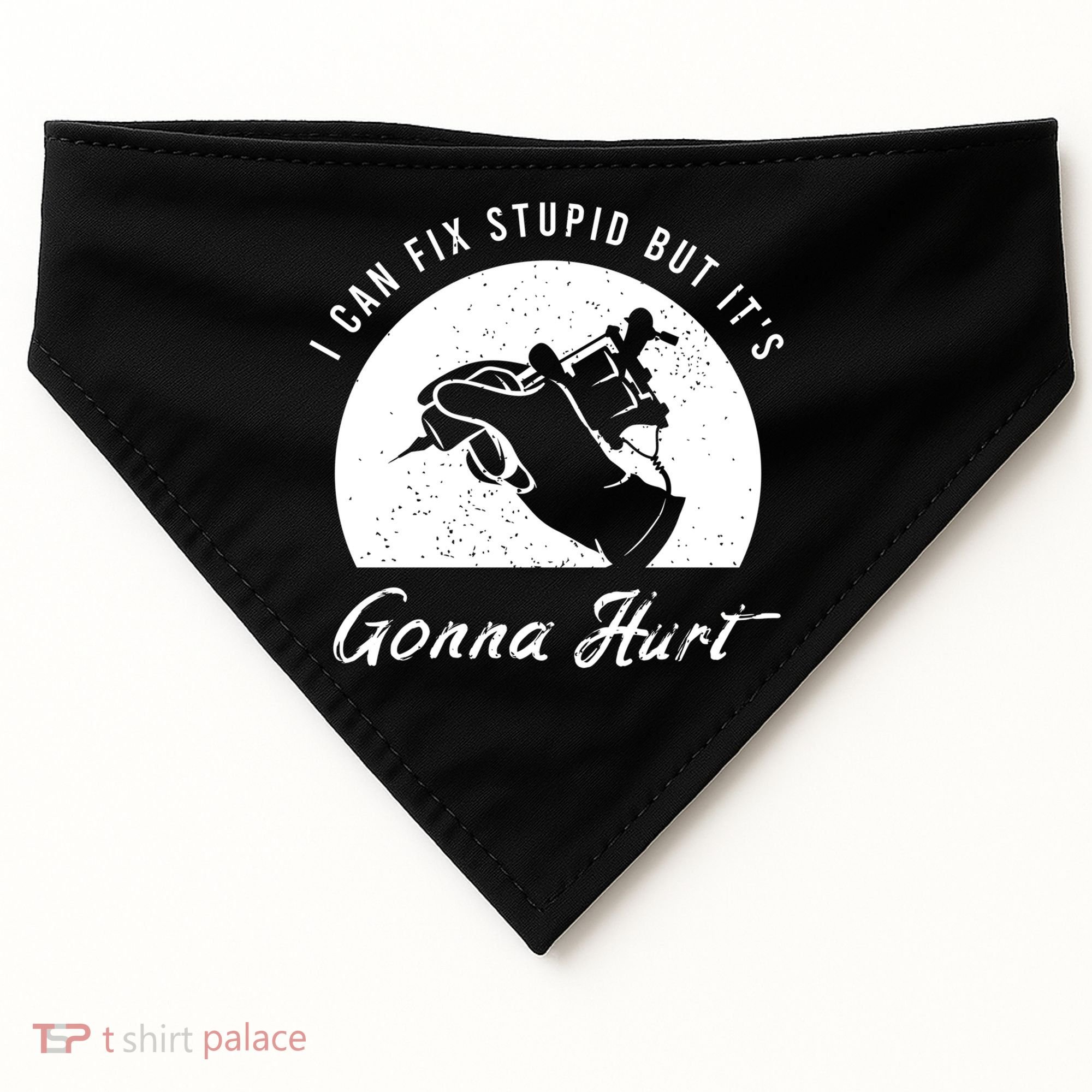 Funny Tattoo Outfit For A Tattoo Artist Cool Gift USA-Made Doggie Bandana