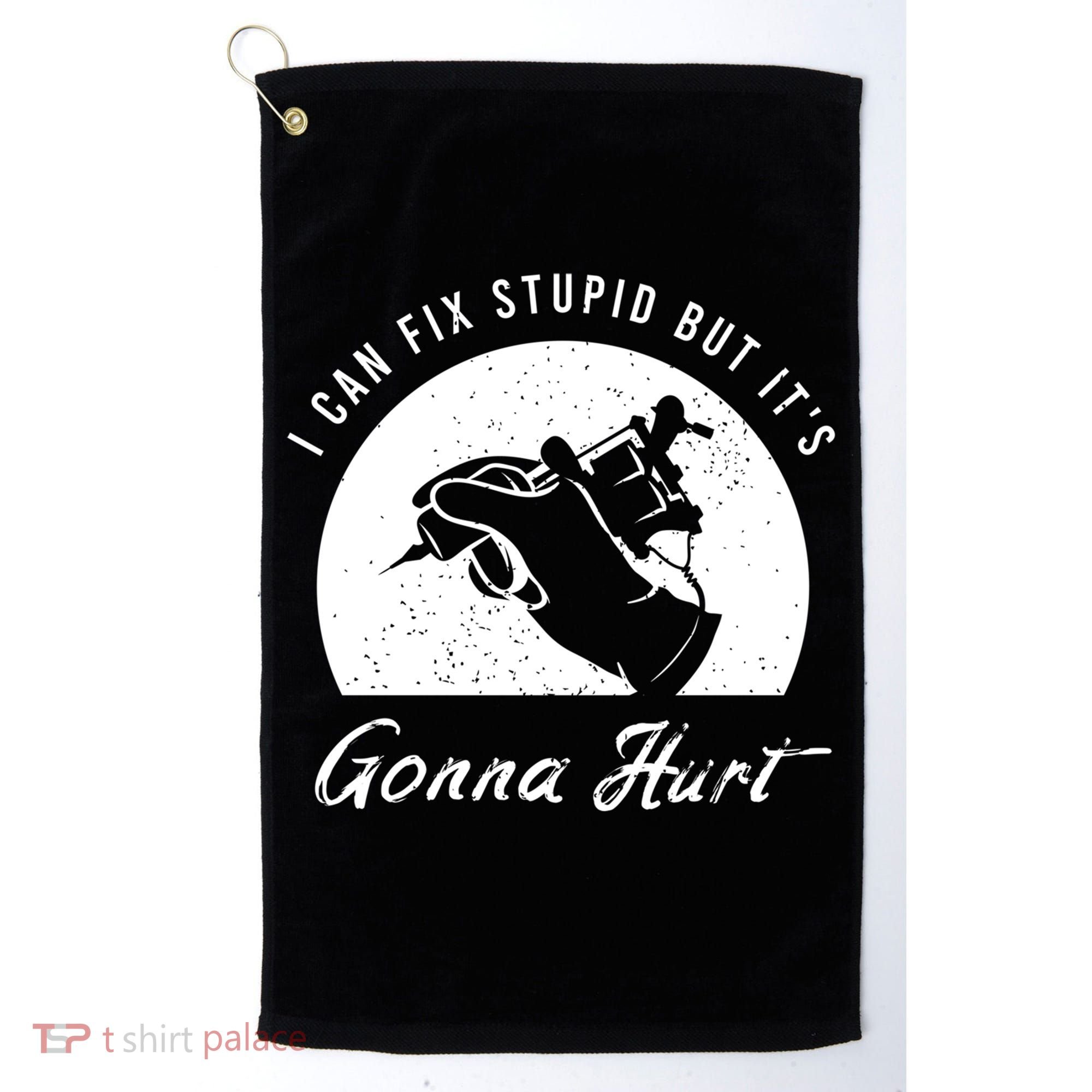 Funny Tattoo Outfit For A Tattoo Artist Cool Gift Golf Towel